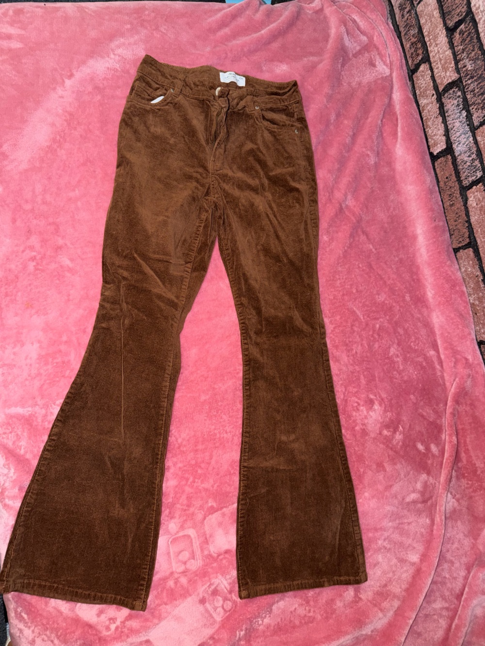 Ardene Brown Corduroy Wide Leg Jeans